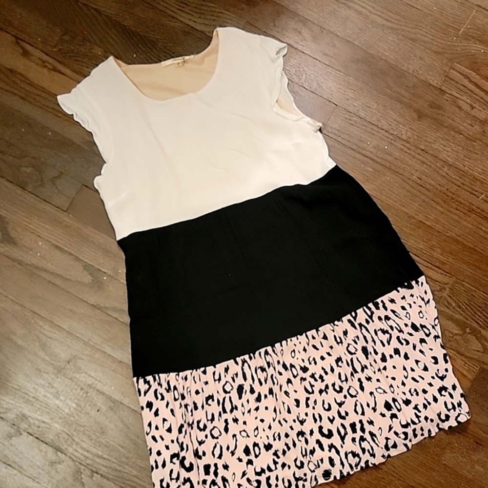 💥ANDREE by UNIT sz S leopard dress ANTHROPOLOGIE brand